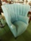 Mid Century Barrel Back Upholstered Chair