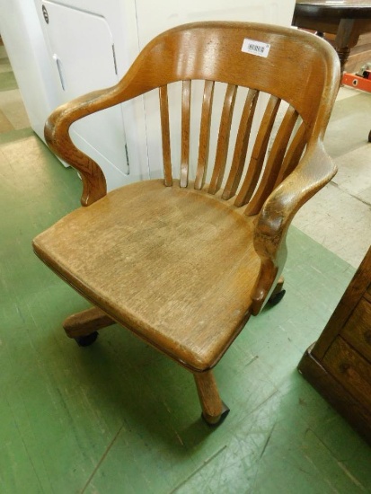 Vintage Oak Office Chair