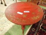 Painted Stenciled Round Table