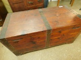 Metal and Cedar Blanket Box