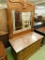 Marble Top 5 Drawer Dresser with Mirror