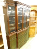 2 Piece Breakfront China Cabinet
