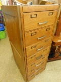 Wood Filing Cabinet - Double Index