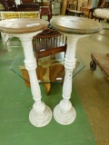 White Painted Plant Stands