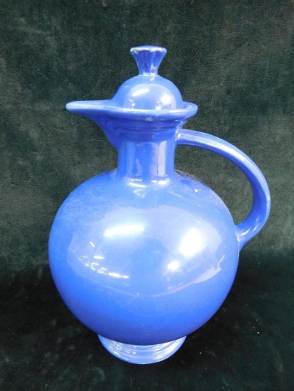 Vintage Fiesta Ware - Cobalt Blue Lidded Water Pitcher