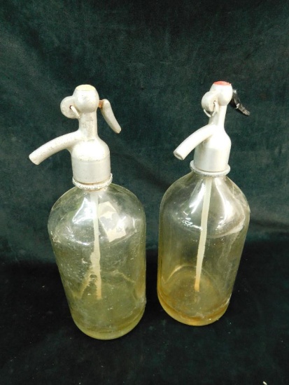 Pair of Vintage Seltzer Bottles