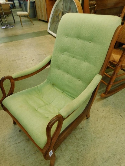 Swan Neck Arm Upholstered Chair