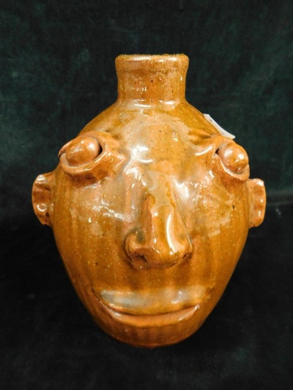 Marvin Bailey - Southern Pottery - Face Jug - 8" x 7"