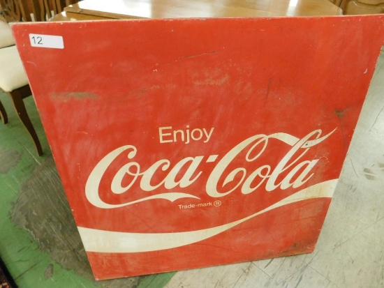 "Enjoy Coca Cola" - Metal Advertising Sign - 36" x 36"