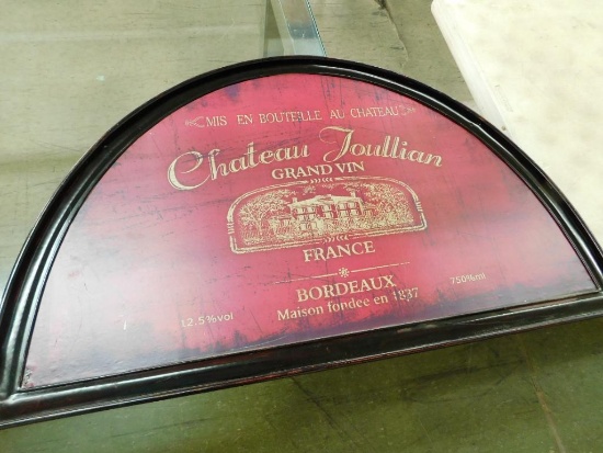 "Chateau Joullian - Grand Vin - France - Bordeaux" - Metal D?cor Sign - 23" x 39"