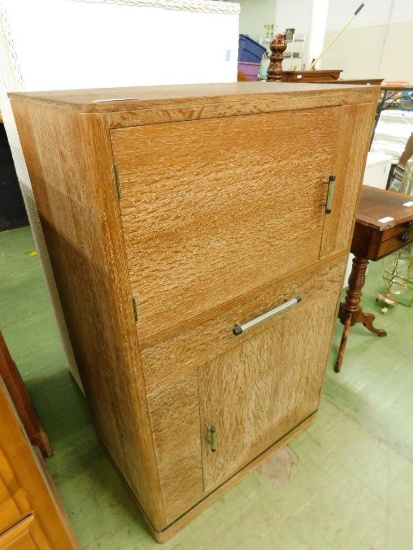 Deco Style 2 Door 1 Drawer Tall Cabinet