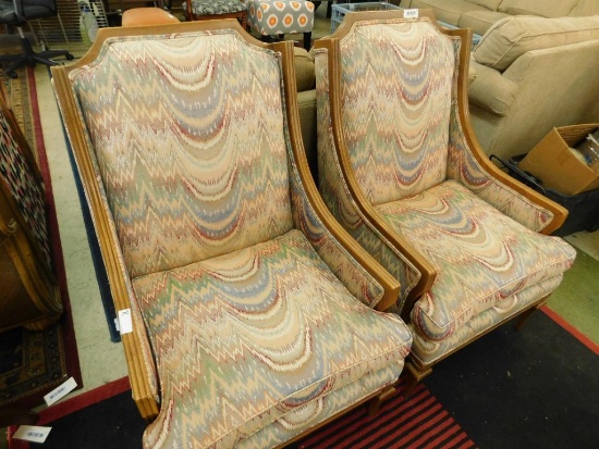 Matching Upholstered Arm Chairs