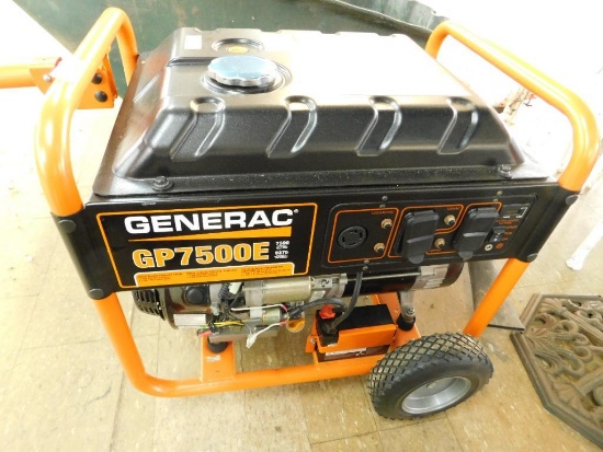 Generac GP7500E - 7500 Running Watts - Gas Generator - Like New