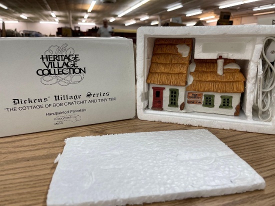 D56 Heritage Village Dickens Series The Cottage Of Bob Cratchit And Tiny Tim #6500-5