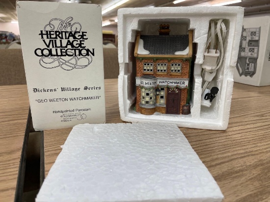 D56 Heritage Village Dickens Series Geo Weeton Watchmaker #5926-9