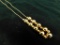 14K Yellow Gold - Necklace with Gold Beads - 18