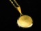 14K Yellow Gold - Necklace with Locket - 18