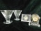 Waterford Crystal - 2 Cordial Glasses - 2 Clocks