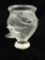 Lalique - France - 3D Lovebird Vase - Signed - 5