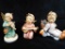 Lot with 3 Goebel Hummel Figurines - 2 Angels - 1 Child - 3