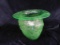 Vaseline Glass Art Vase - 6.25