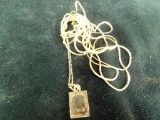 14K Yellow Gold - Very Tangled Necklace with 10K Yellow Gold AT and T Charm - 5.27 Grams TW