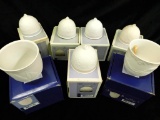 Lladro - Spain - Porcelain - Group of 7 Annual Bell Ornaments - #7613 - 7613 - 7614 - 7615