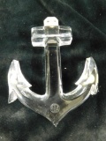 Baccarat - Anchor Paperweight - Signed - 1