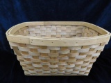 Vintage Unsigned Rectangular Basket - 10