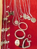Group of 14 Brighton Jewelry Pieces - 9 Necklaces - 4 Bracelets - 1 Ring