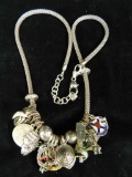 Brighton Necklace with Many Many Charms - Some Sterling Silver