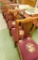 Mahogany Needlepoint Seat Dining Chairs - 40