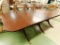 Mahogany Dining Table - 5 Leaves - 3 Supports - 29