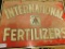 Vintage International Fertilizers Metal Sign - 19.75
