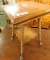 Glass Ball and Claw Foot Side Table / Stand - 20