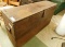 Vintage Wood Tool Box with Hinged Lid and Latch - 22.5