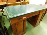 Leather Top Knee Hole Desk - 30.5