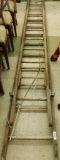 Vintage Wood Extension Ladder - 164