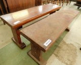 Vintage Wood Benches - Each 17.5