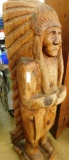 Carved Wood Indian Figure - 62