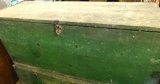 Large Green Painted Wood Tool Box - 20