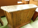 Marble Top 2 Door Console Cabinet - 31