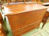 Vintage Raised Blanket Chest with 2 Drawers - 35.5