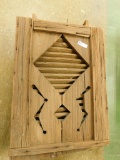 Vintage Wood Dormer Vent Made with Square Nails - 37