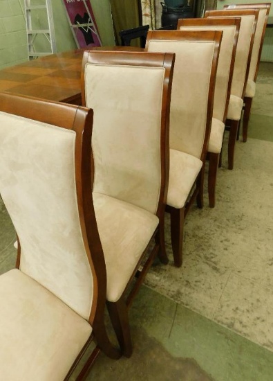 "American Signature" Modern Upholstered Back Dining Chairs - Each 42" x 21" x 24"