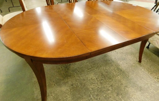 "American Signature" Modern Dining Table With 2 Leaves - 30" x 76" x 48"