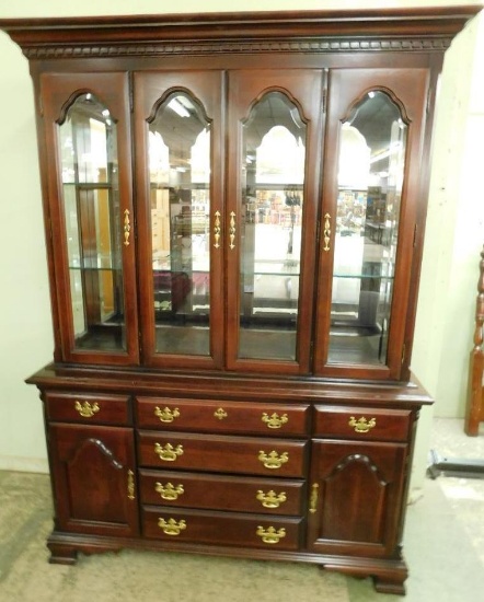Sumter Cabinet Company - 2 Piece Lit China Cabinet - 6 Drawer 6 Door - 83" x 60" x 18"