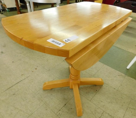 Drop Side Butcher Block Table - Round