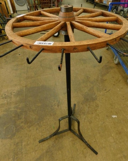 Wagon Wheel Display Rack