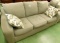 Ashley Furniture Upholstered Couch - Gray - 2 Throw Pillows